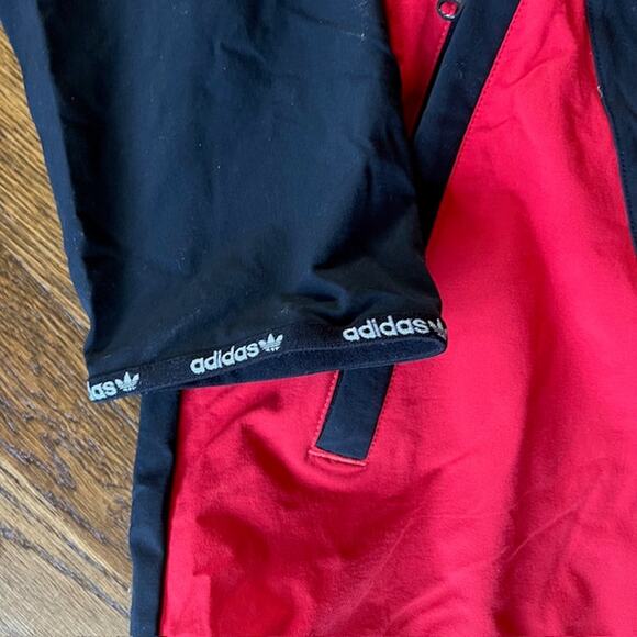 Adidas Windbreaker Retro Style Track Jacket Mens 2XL Color Block Zip Up Trefoil - Picture 11 of 11